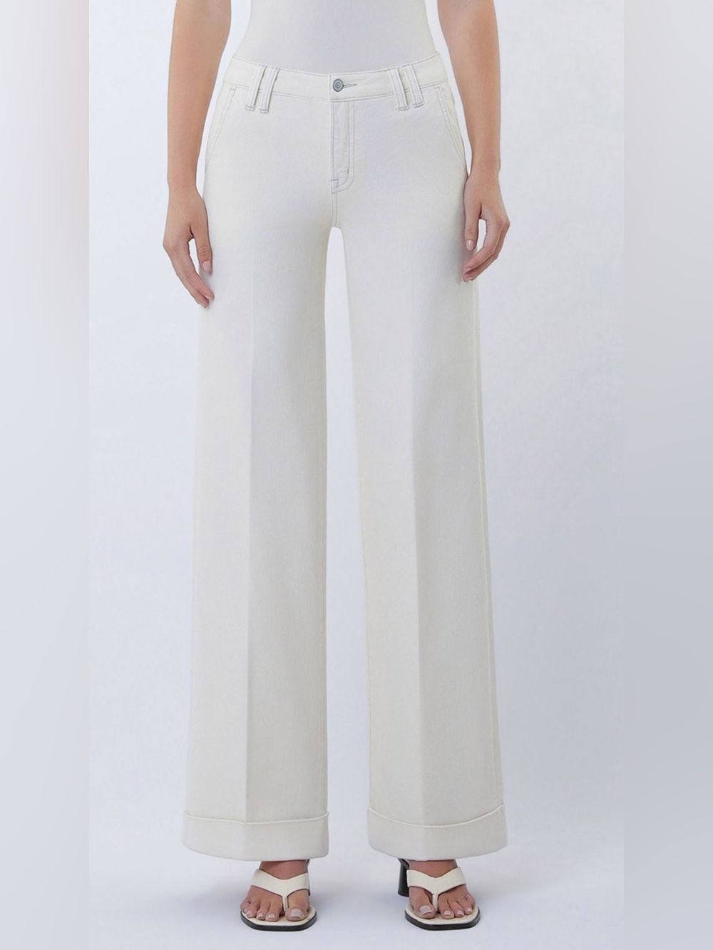 Flying Monkey Wide-Leg Ivory Pants